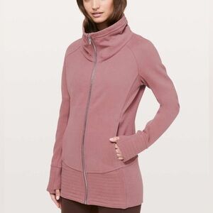 lululemon athletica Pink Cowl Neck Sweater